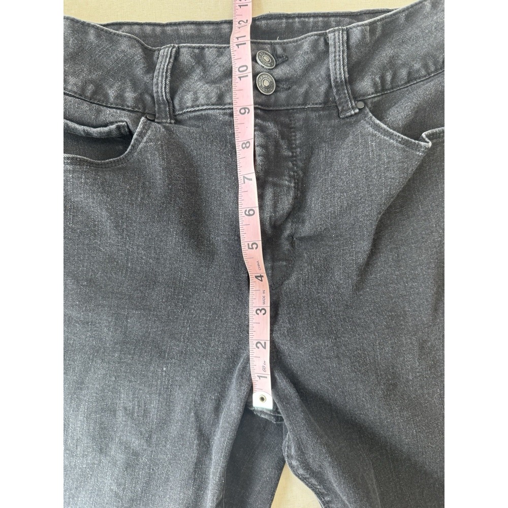 SoundStyle Womens Black High Waist Skinny Jeans Size 12 Stretch Ankle Denim - Picture 8 of 15